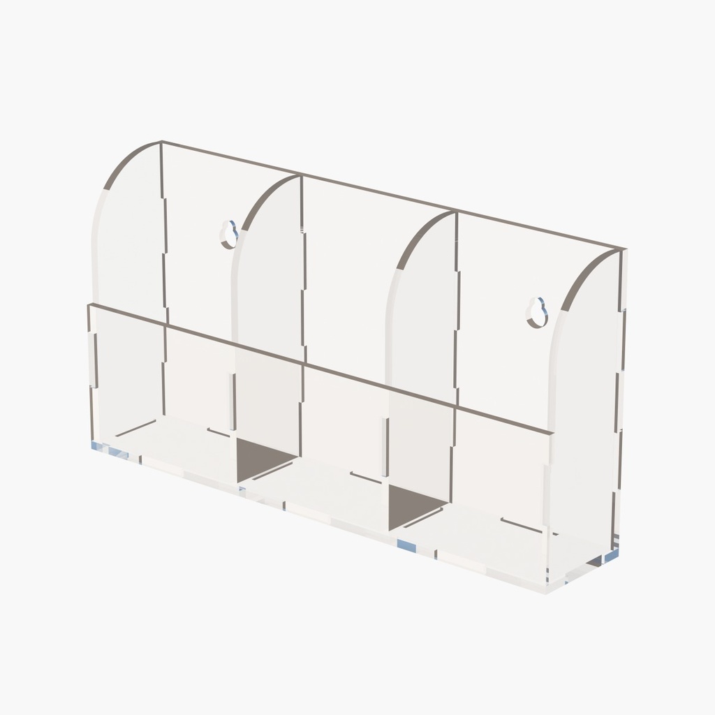 Porta Control Remoto Para Pared Acrílico Base Soporte