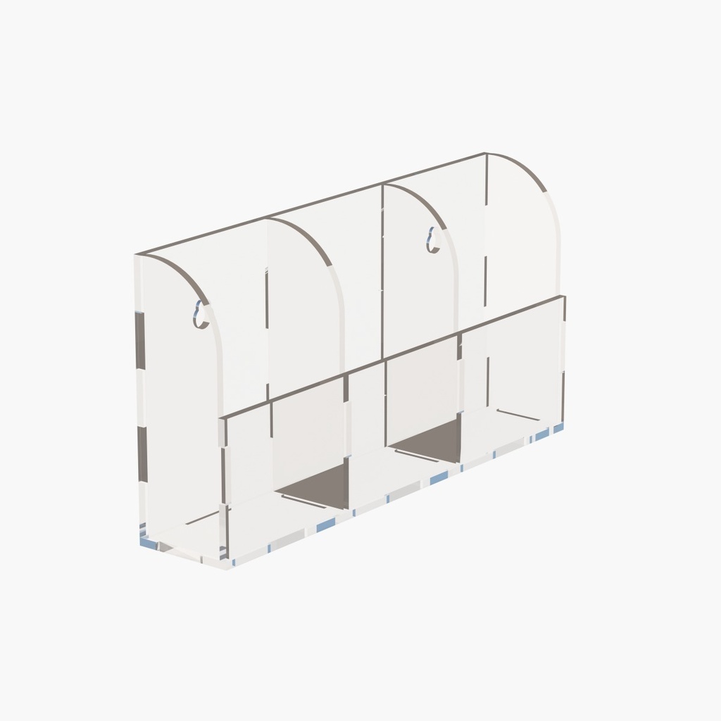 Porta Control Remoto Para Pared Acrílico Base Soporte