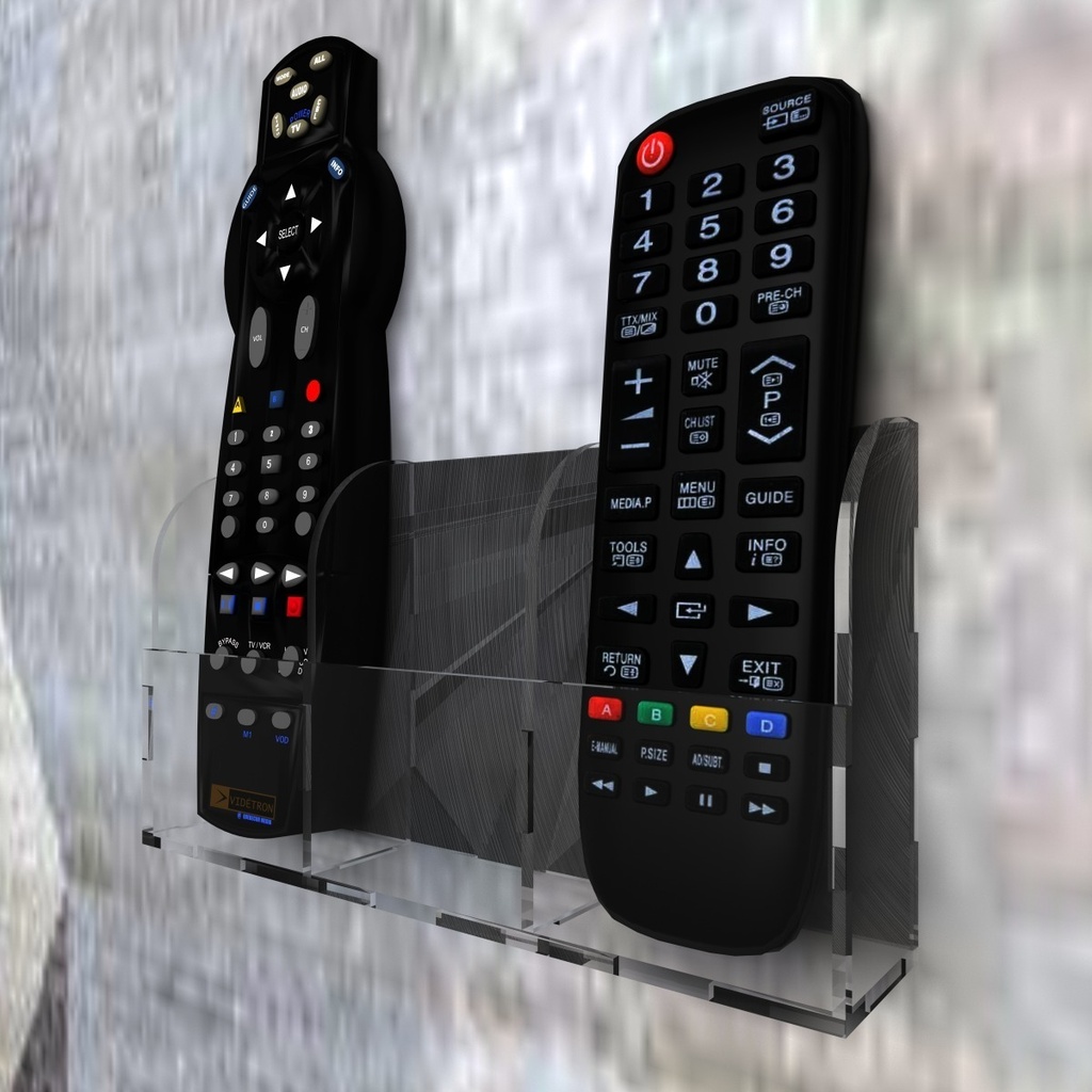 Porta Control Remoto Para Pared Acrílico Base Soporte