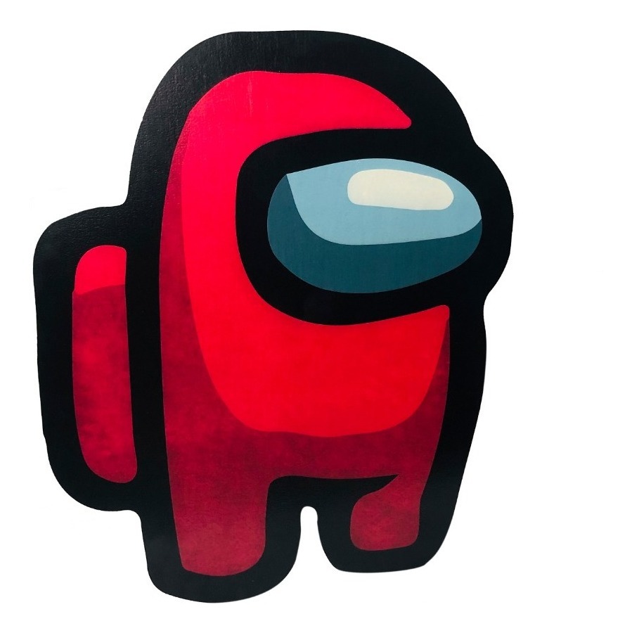 Cuadro Gamer Decorativo Among Us - 58x38 Cm - Mdf 6mm