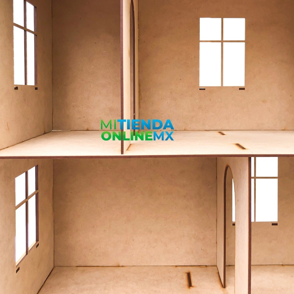 Casa De Muñecas En Mdf (sin Muebles Incluidos)