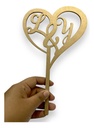 100 Letreros Pastel Cake Topper Amor Boda Fiesta - Mdf 3mm