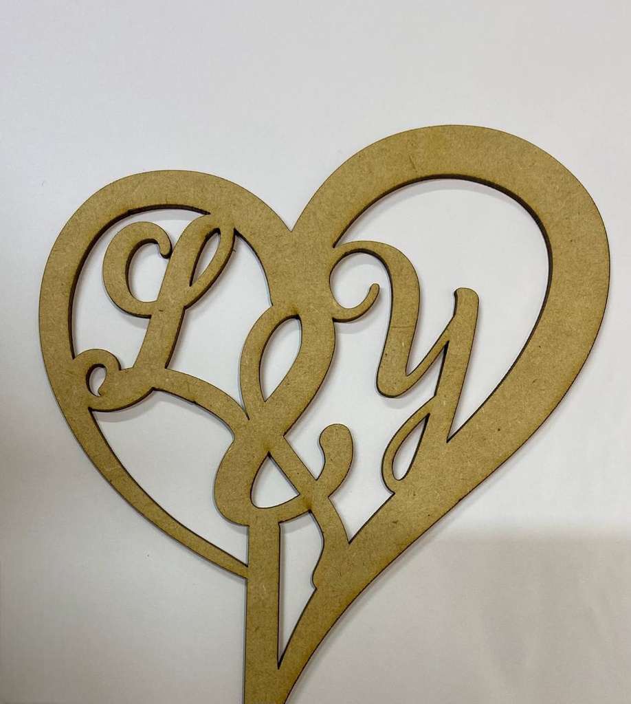 50 Letreros Pastel Cake Topper Amor Boda Fiesta - Mdf 3mm