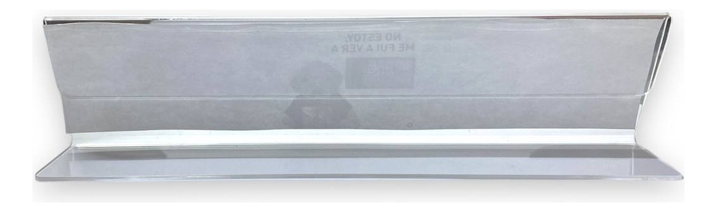 Porta Nombre, Acrílico De 2mm 23x5 Cm Pack 5