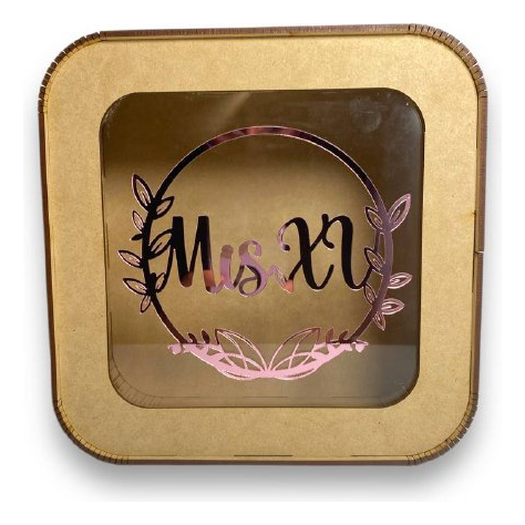 Caja Buzón Sobres Alcancía Mis Quince Años Rosa