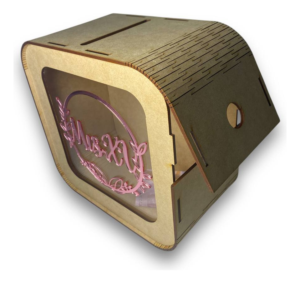 Caja Buzón Sobres Alcancía Mis Quince Años Rosa