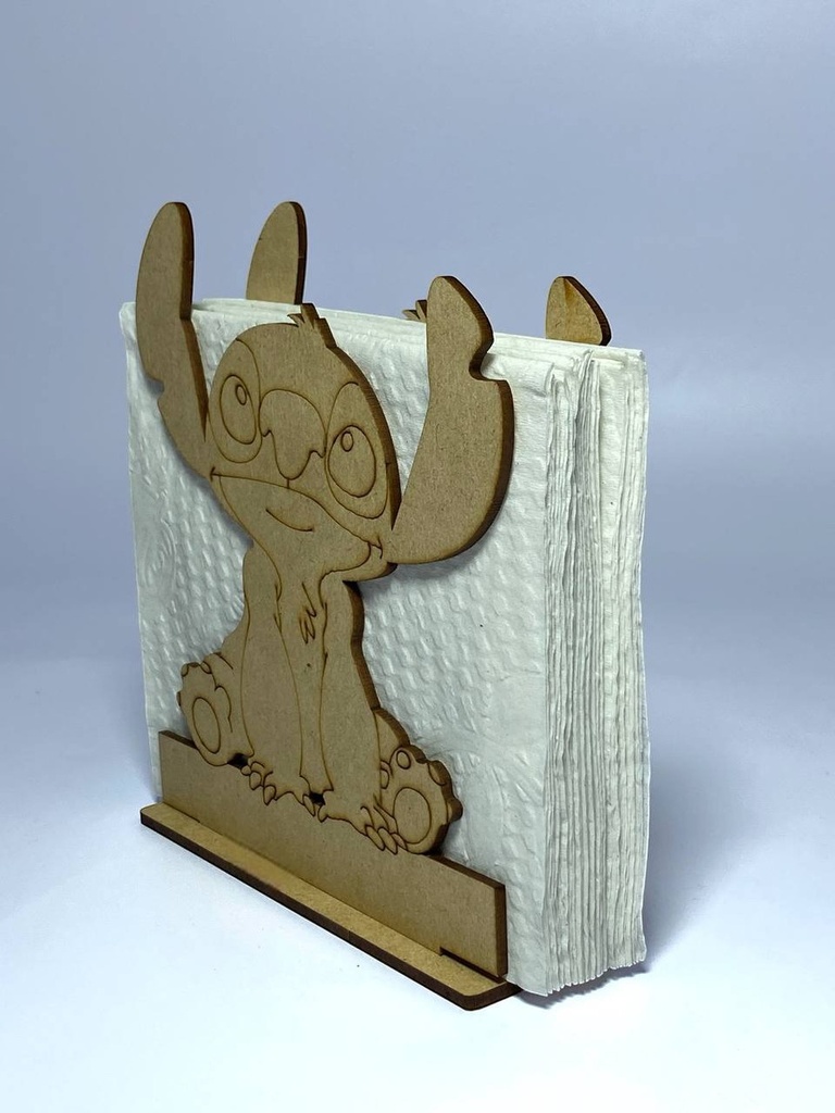 Servilleteros Stitch Recuerdo Grabado Personalizado 15 Pzas