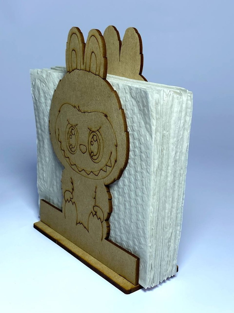 Servilleteros Labubu Recuerdo Grabado Personalizado 10 Pzas