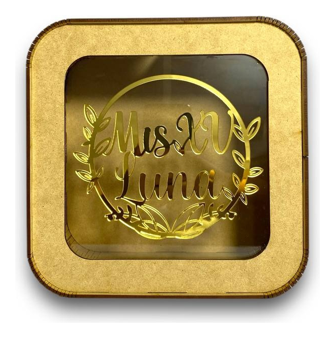 Caja Buzón Sobres Alcancía Mis Quince Años Dorado