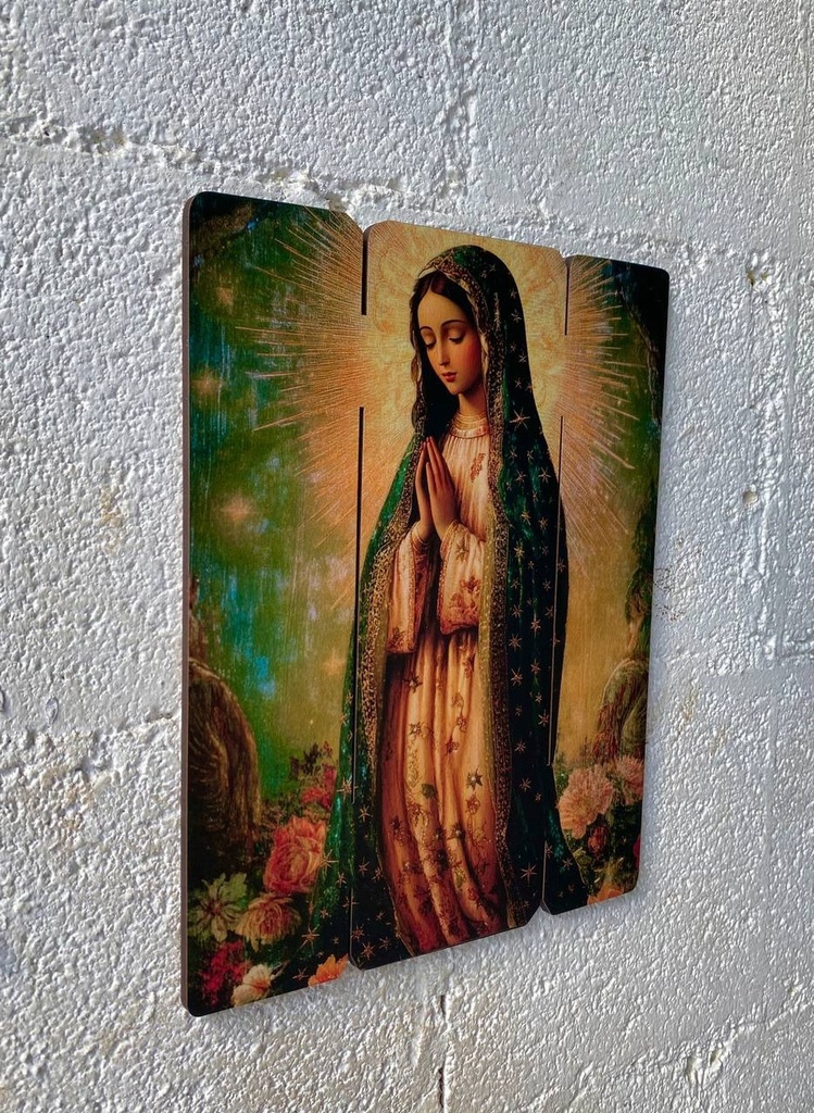 Cuadro Virgen Guadalupe Impresión Directa En Mdf 30x25cm M1