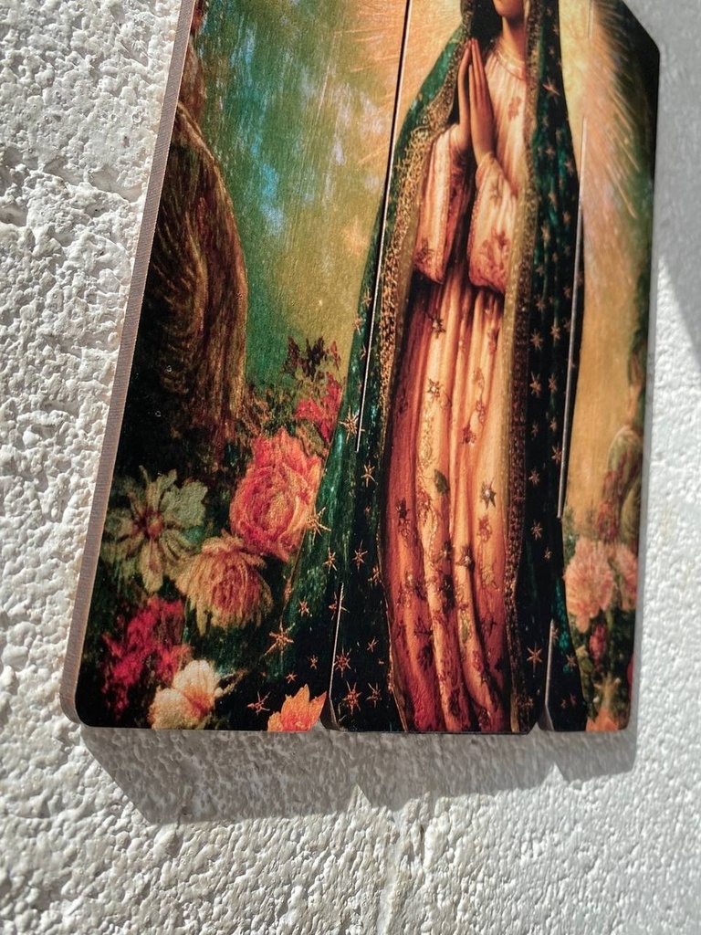 Cuadro Virgen Guadalupe Impresión Directa En Mdf 30x25cm M1