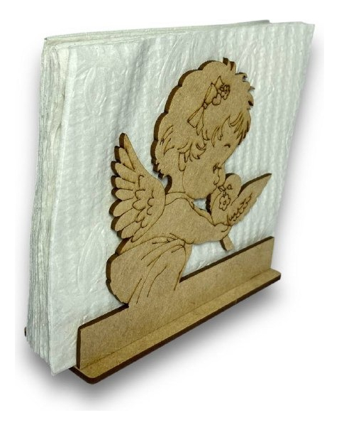 Servilleteros Bautizo Recuerdo Grabado Personalizado 15 Pzas