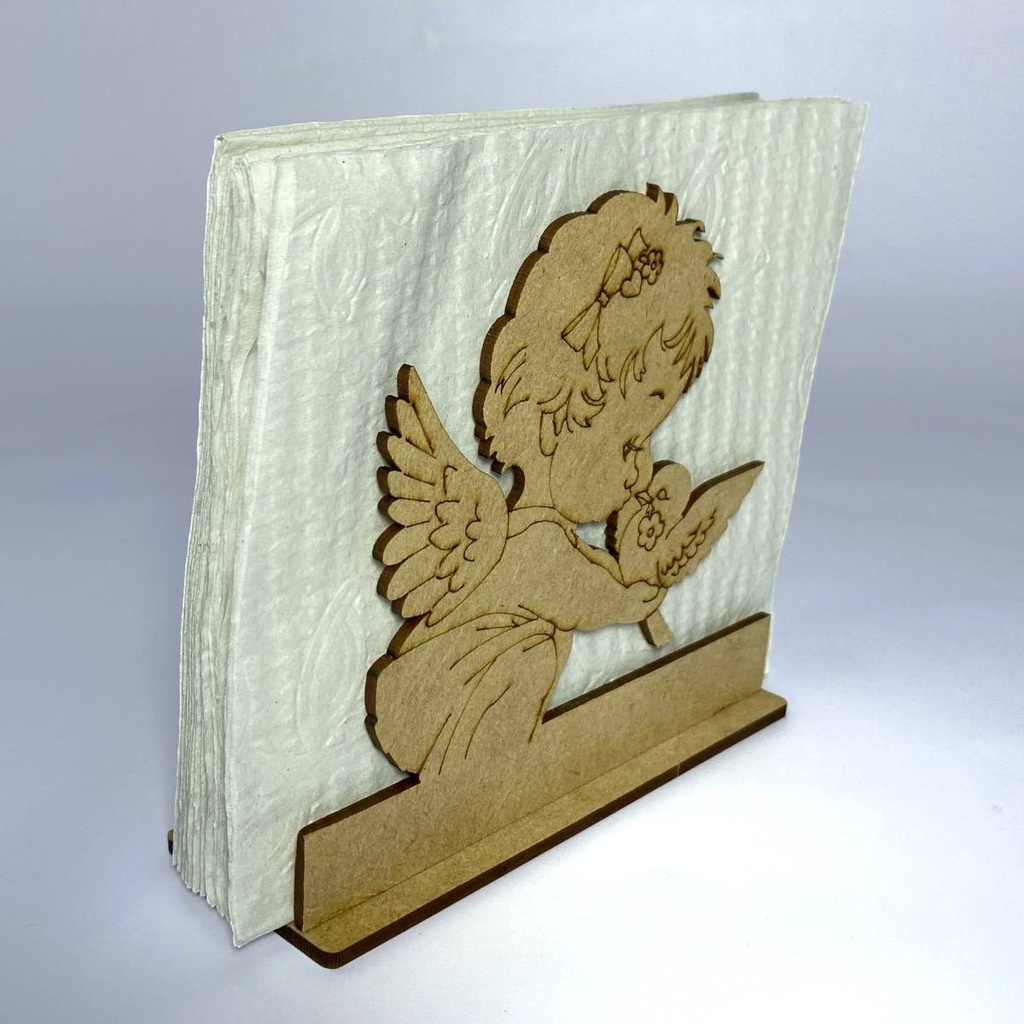 Servilleteros Bautizo Recuerdo Grabado Personalizado 15 Pzas