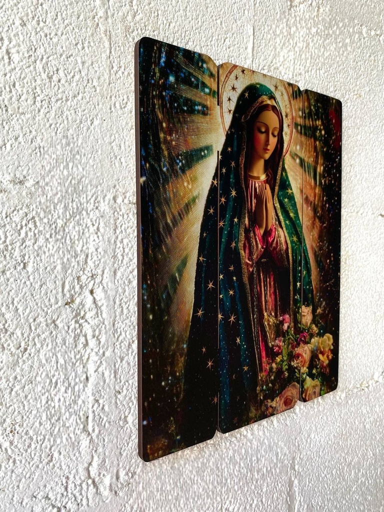 Cuadro Virgen Guadalupe Impresión Directa En Mdf 30x25cm M2