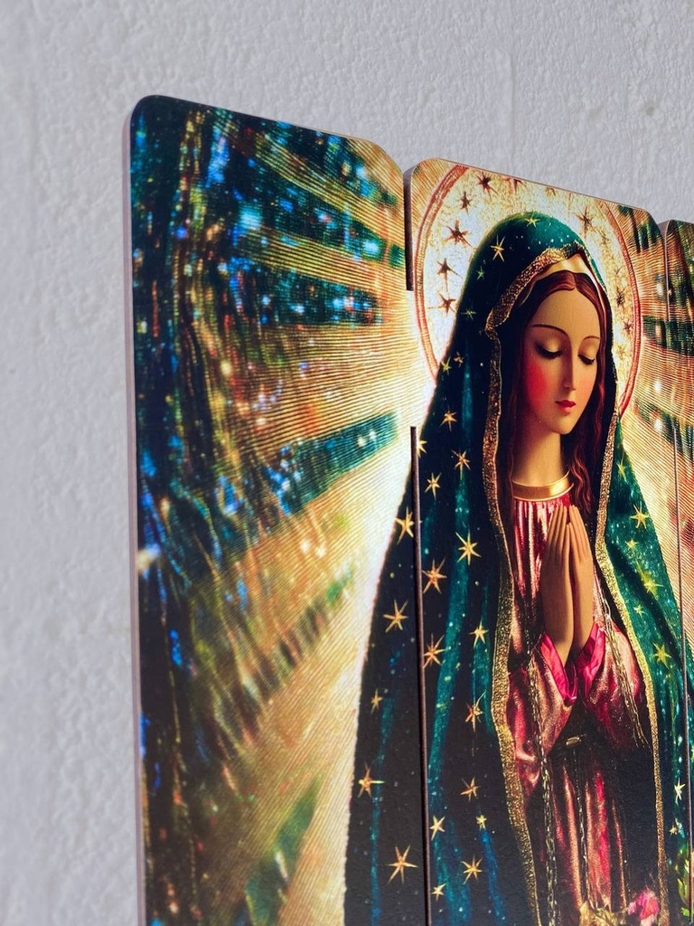Cuadro Virgen Guadalupe Impresión Directa En Mdf 30x25cm M2