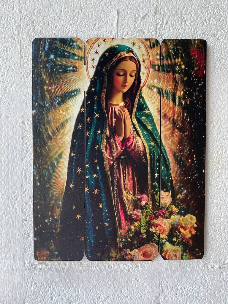 Cuadro Virgen Guadalupe Impresión Directa En Mdf 30x25cm M2