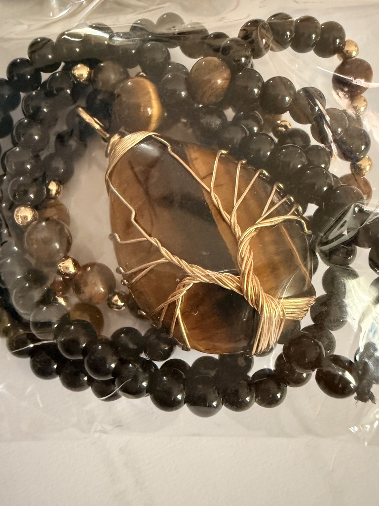 Collar  todo piedra árbol vida