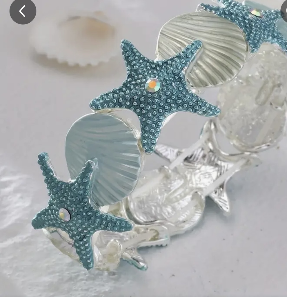 Pulsera metal estrellas de mar