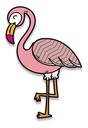 Cuadro Flamingo Pink Impresión Directa En Madera Mdf 6 Mm