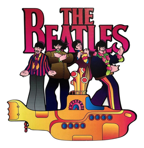 Cuadro The Beatles Impresión Directa En Madera Mdf 6 Mm