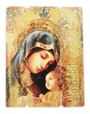 Cuadro Madona Con Niño Dios Impresión Directa Mdf 60x46cm