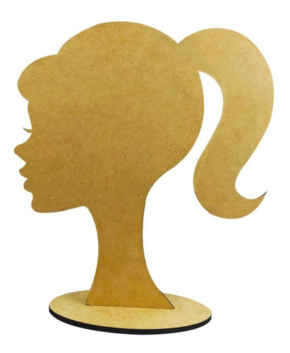 Centro De Mesa Barbie Mdf Moños Princesa Exhibidor 10 Piezas