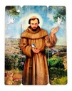 Cuadro Francisco De Asís Impresión Directa Mdf 30x25cm