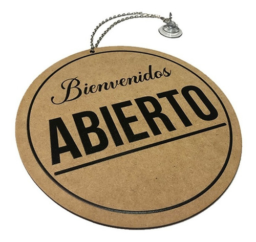 Letrero Abierto Cerrado Puerta Negocio - Impresión Directa