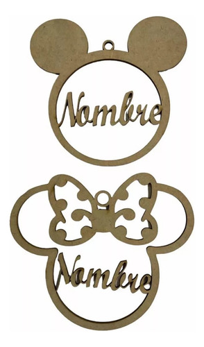 Kit 48 Esferas Navideñas Personalizadas Mickey Y Minnie 10cm