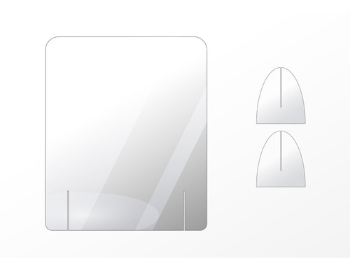 Mampara Protectora Para Escritorio Separador 60 Cm X 50 Cm