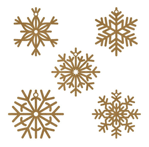 Copo De Nieve Adorno Navidad 10cm Kit 12 Esferas