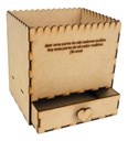 Caja Con Cajón Para San Valentin Amor Personalizable Mdf 