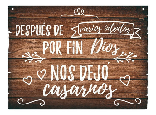 Letrero Cuadro Para Pajes De Boda Decoración - 40x30cm