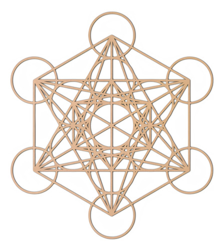 Cuadro Cubo Metatron Muro Pared Decorativo 30x27