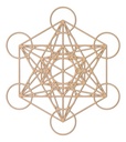 Cuadro Cubo Metatron Muro Pared Decorativo 30x27