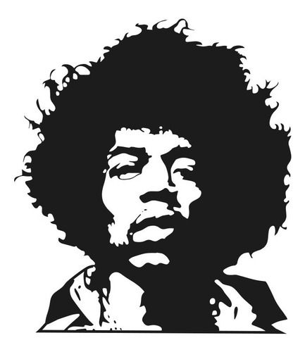 Cuadro Decorativo Rock Jimi Hendrix - Mdf 6mm 