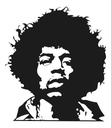 Cuadro Decorativo Rock Jimi Hendrix - Mdf 6mm 