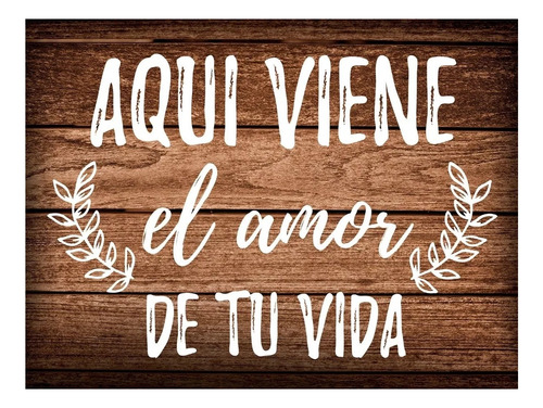 Letrero Cuadro Pajes Boda Decoración Celebracion - 40x30cm