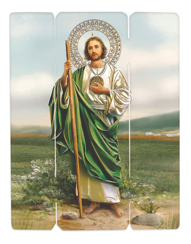 Cuadro San Judas Tadeo Impresión Directa Mdf 30x25cm