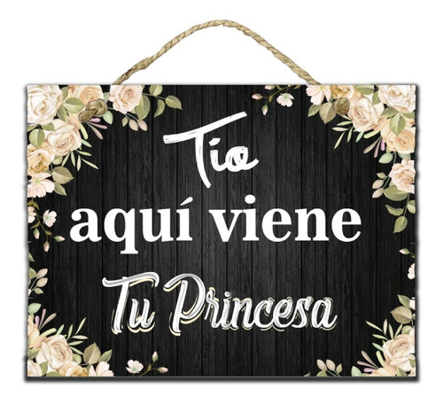 Letrero Cuadro Para Pajes De Boda Decoración M11 - 40x30cm