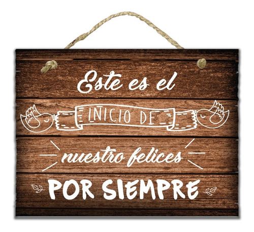 Letrero Cuadro Para Pajes De Boda Decoración M9 - 40x30cm