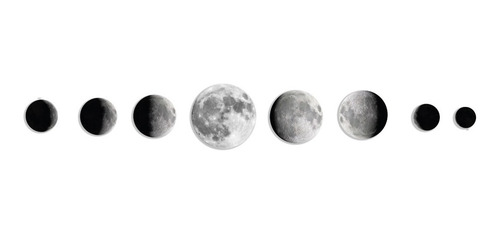 Cuadros Relajación Natural Decoración Luna Pack 8 Mdf