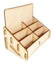 Organizador Exhibidor 6 Cajetillas Cigarro Horizontal Mdf