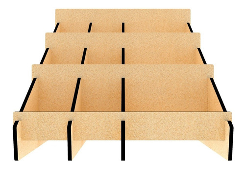 Organizador Expositor Exhibidor Multiusos Mdf 3mm M02