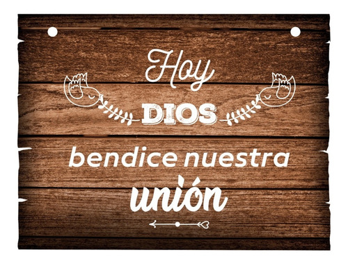 Letrero Cuadro Paje Boda Decoración 40x30cm  P02