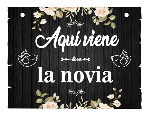 Letrero Cuadro Paje Boda Decoración 40x30cm  P14