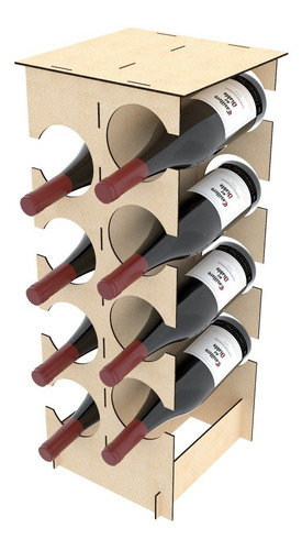 2 Cavas, Soportes Para Botellas De Vino Para 6 Y 8 Botellas