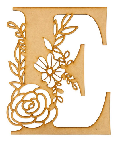 Letras Mdf Flores Corte Laser 30 Cm 3mm (pack 3)