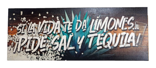 Cuadro Decorativo Cocina Hogar Oficina Si La Vida 40x15