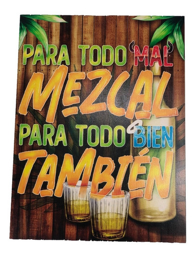 Cuadro Decorativo Cocina Hogar Oficina Para Todo Mal 30x40